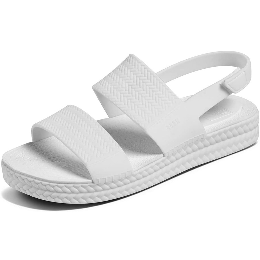REEF Women's Water Vista White Platform Sandals
